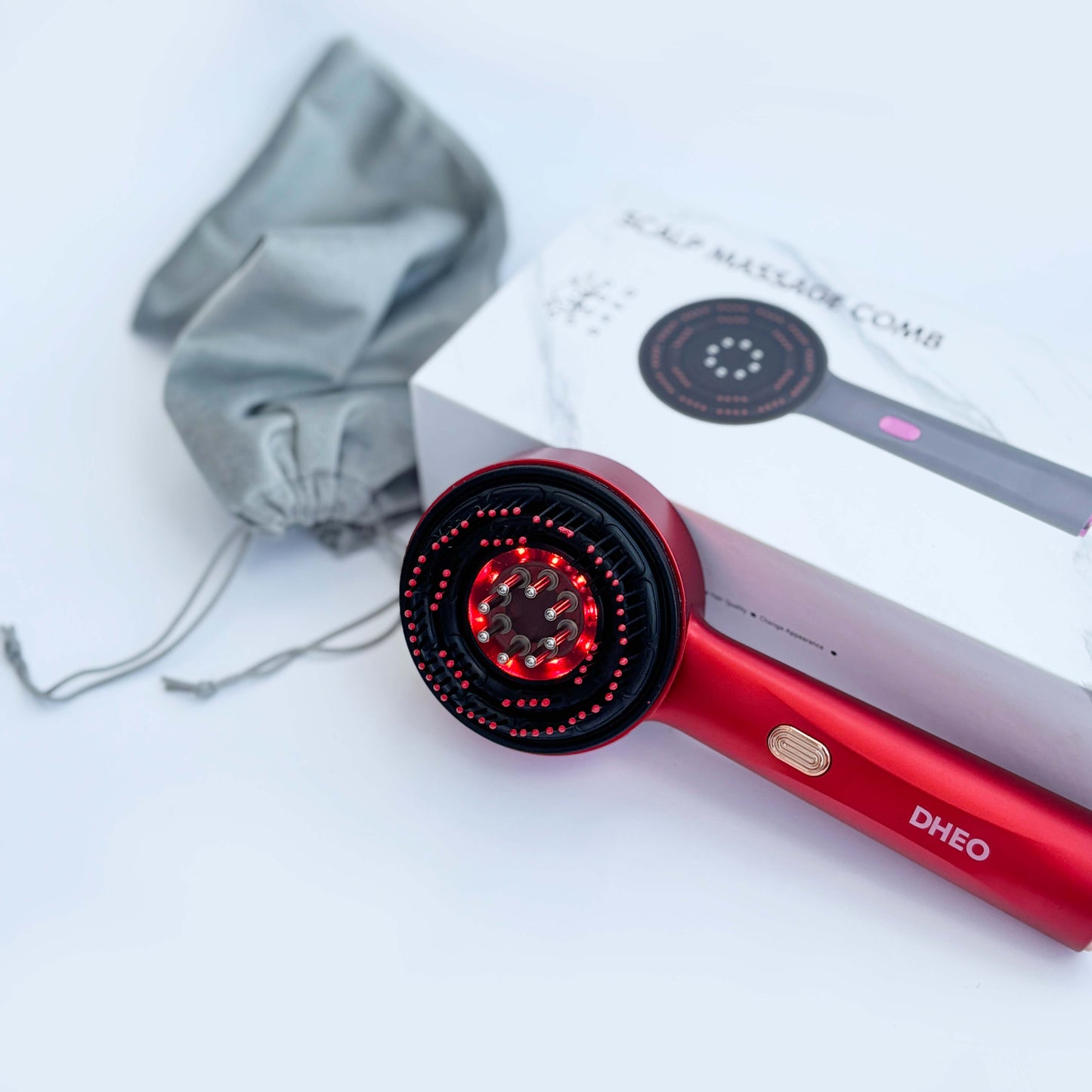 Charge device, massage scalp, then clean — made with durable ABS, PC, and silicone for long-lasting comfort.