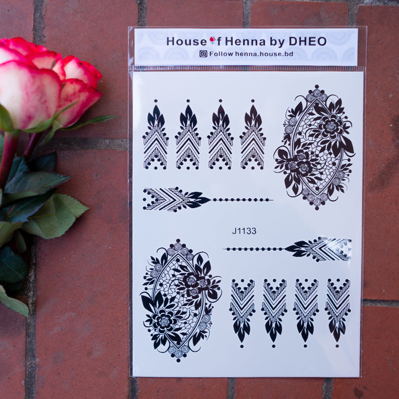 Quick, fun, and beautiful henna tattoos.Perfect for events or a stylish everyday touc