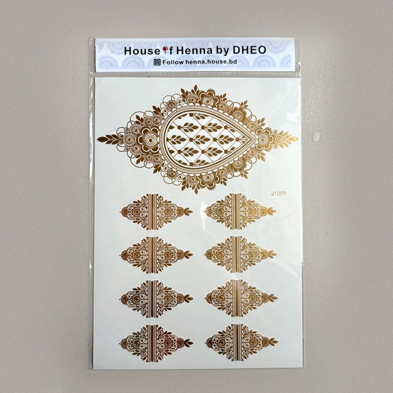 From sheet to skin in seconds.Enjoy your henna tattoo for days.