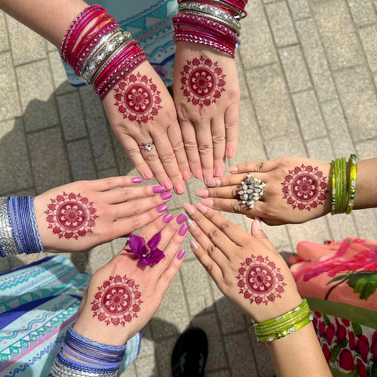 Express yourself with bold, no-commitment henna tattoos that last 3–4 days.