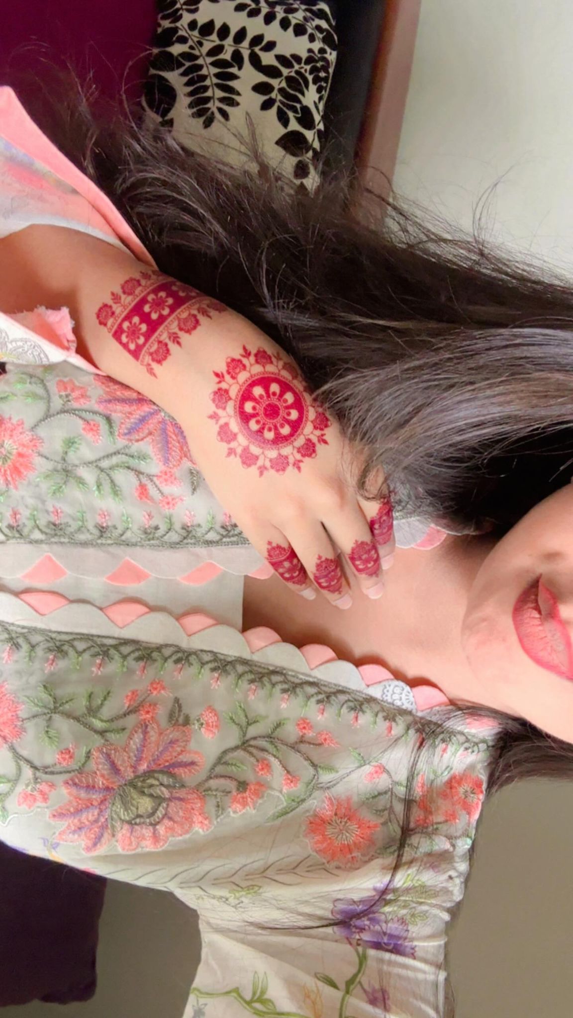No cones, no waiting—just press-on henna tattoos for instant charm.