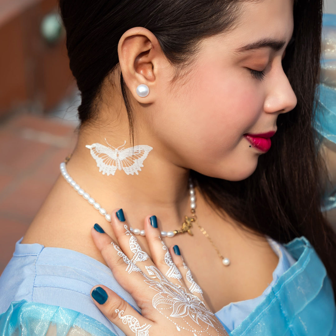 Get henna style with no mess or stains.Just peel, apply, and enjoy!