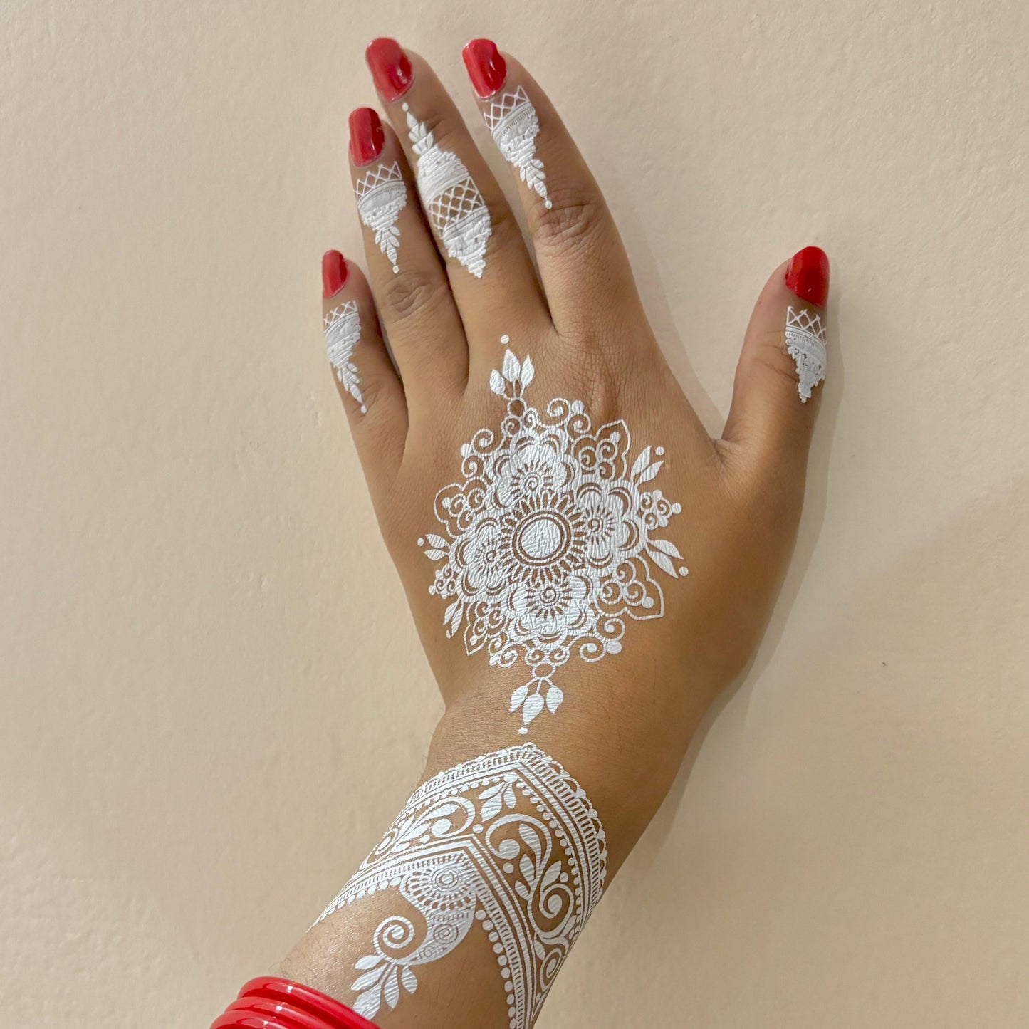 Each tattoo clings to skin securely without pulling or lifting at edges.