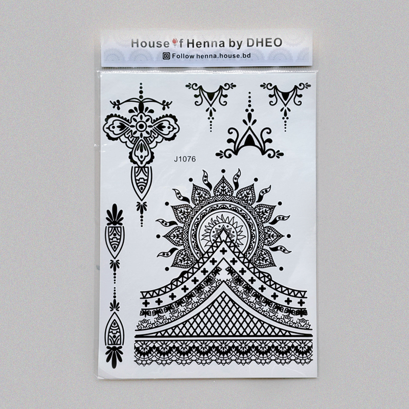 Non-permanent, water-resistant tattoos that fade naturally over days.