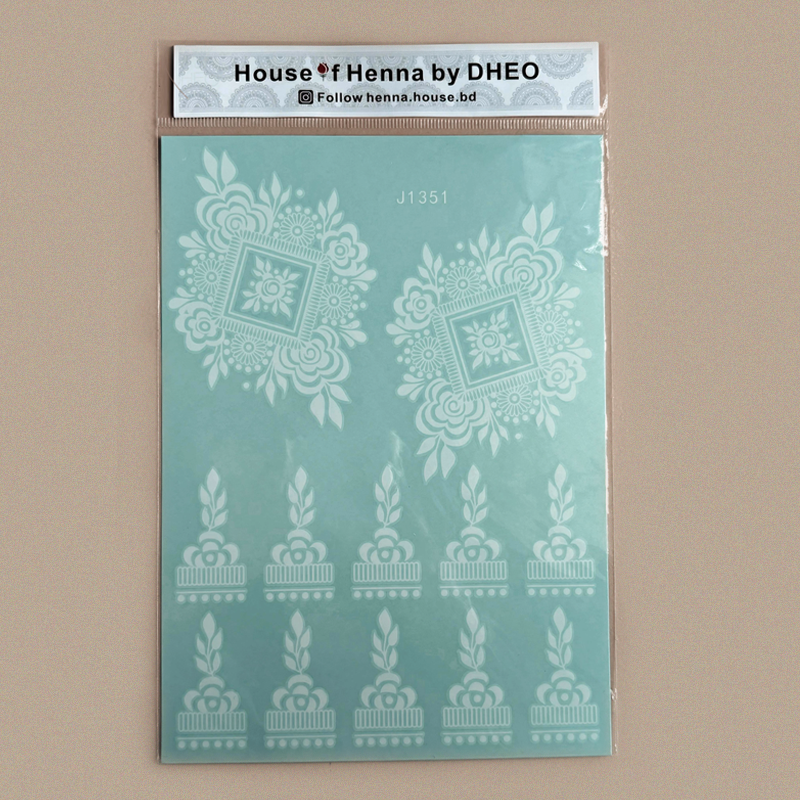 Compact and lightweight—each sheet carries multiple tattoo options.