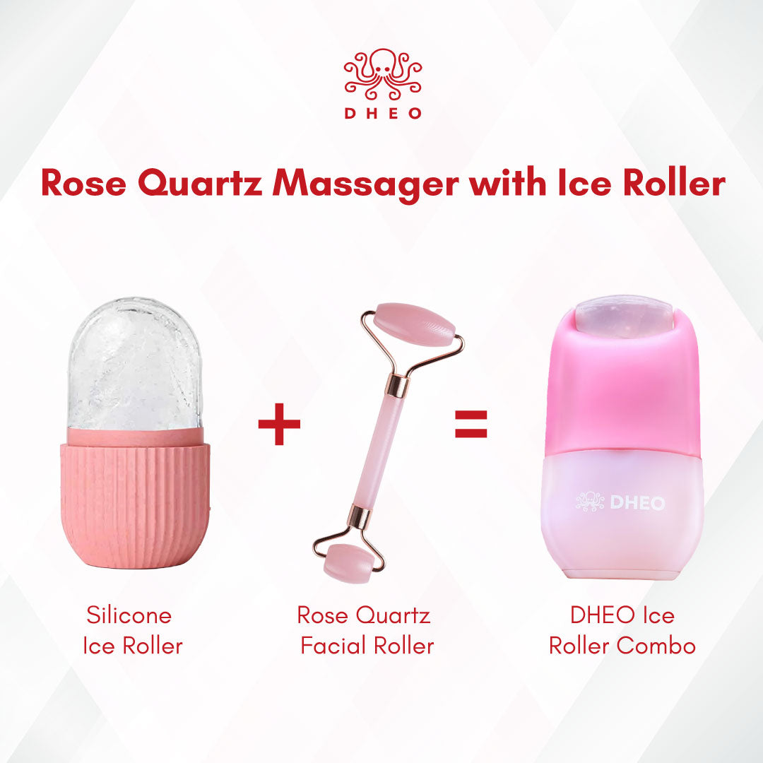 Dual Action Glow Tool
With a Rose Quartz stone head, this ice roller combines the lymphatic massage benefits of a facial roller with the skin-tightening power of ice—your shortcut to de-puffed, radiant skin.