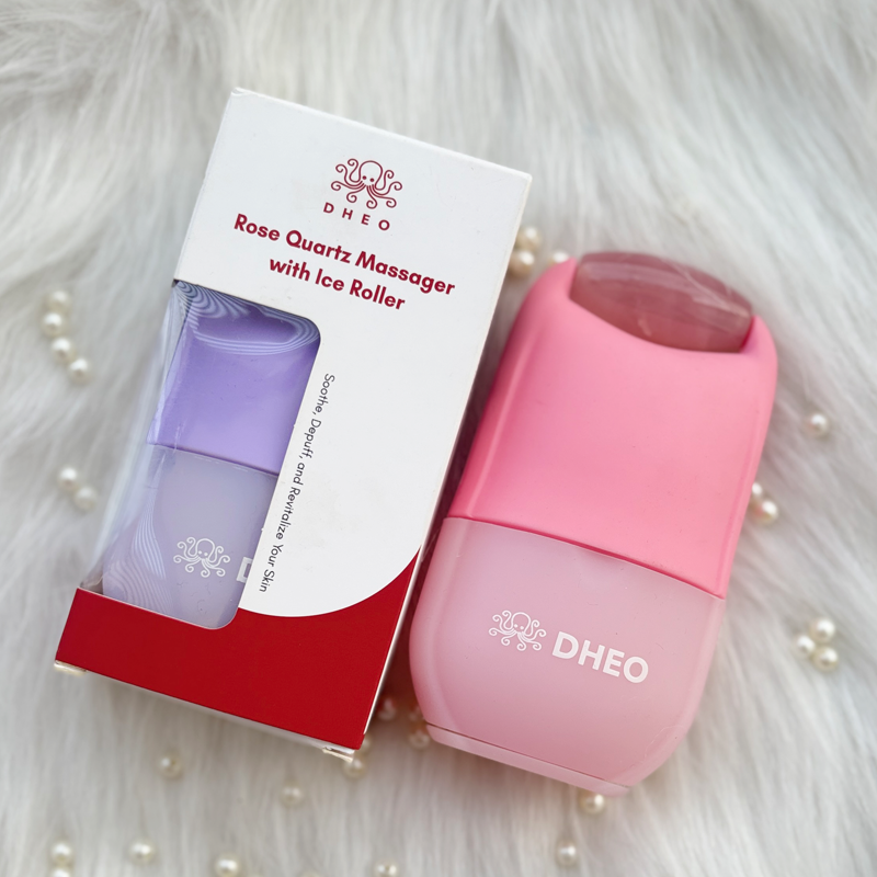 From Puffy to Perfect in Minutes
Our Ice Roller with an attached Rose Quartz head soothes inflammation, tightens pores, and helps with blood circulation—all while providing a calming facial massage.