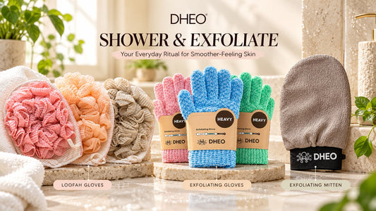 DHEO Shower Gloves for Smooth Skin