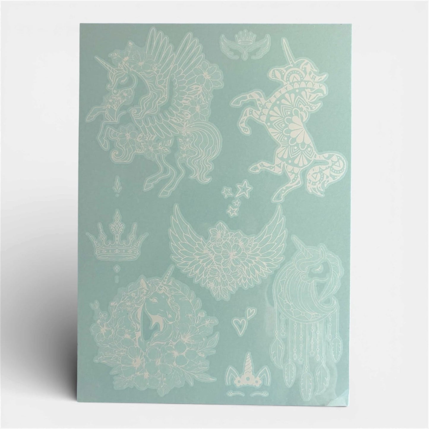 Eulalia henna body art design sheet showing sweeping graceful curve and line motif