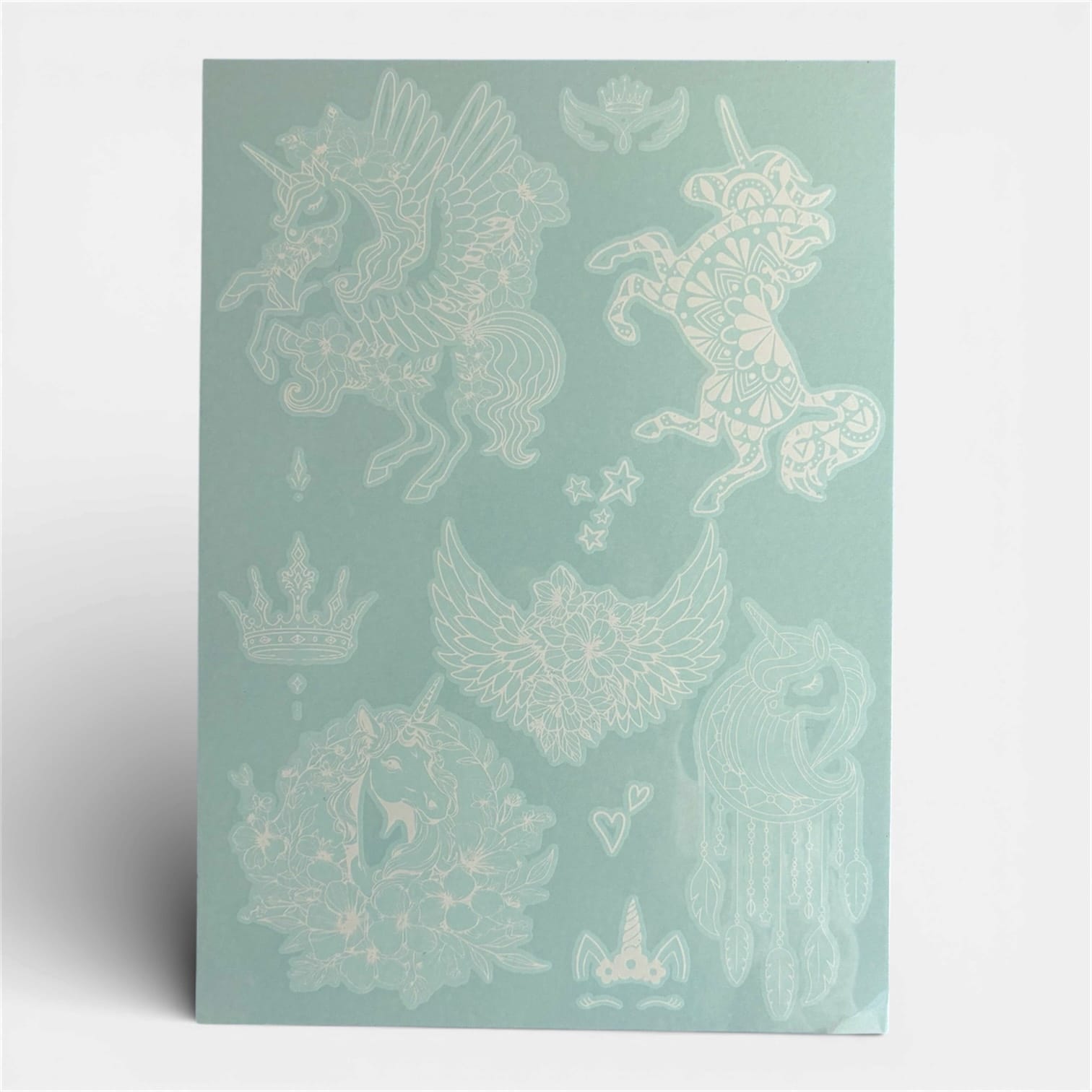 Eulalia henna body art design sheet showing sweeping graceful curve and line motif