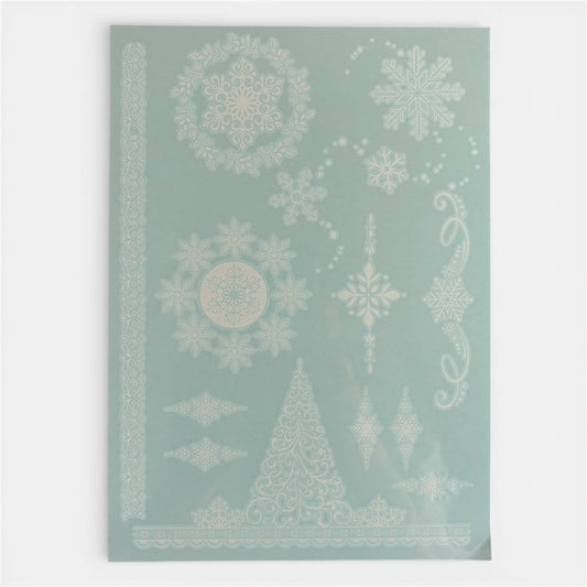 Brielle henna body art design sheet showing chic elegant fine-line pattern
