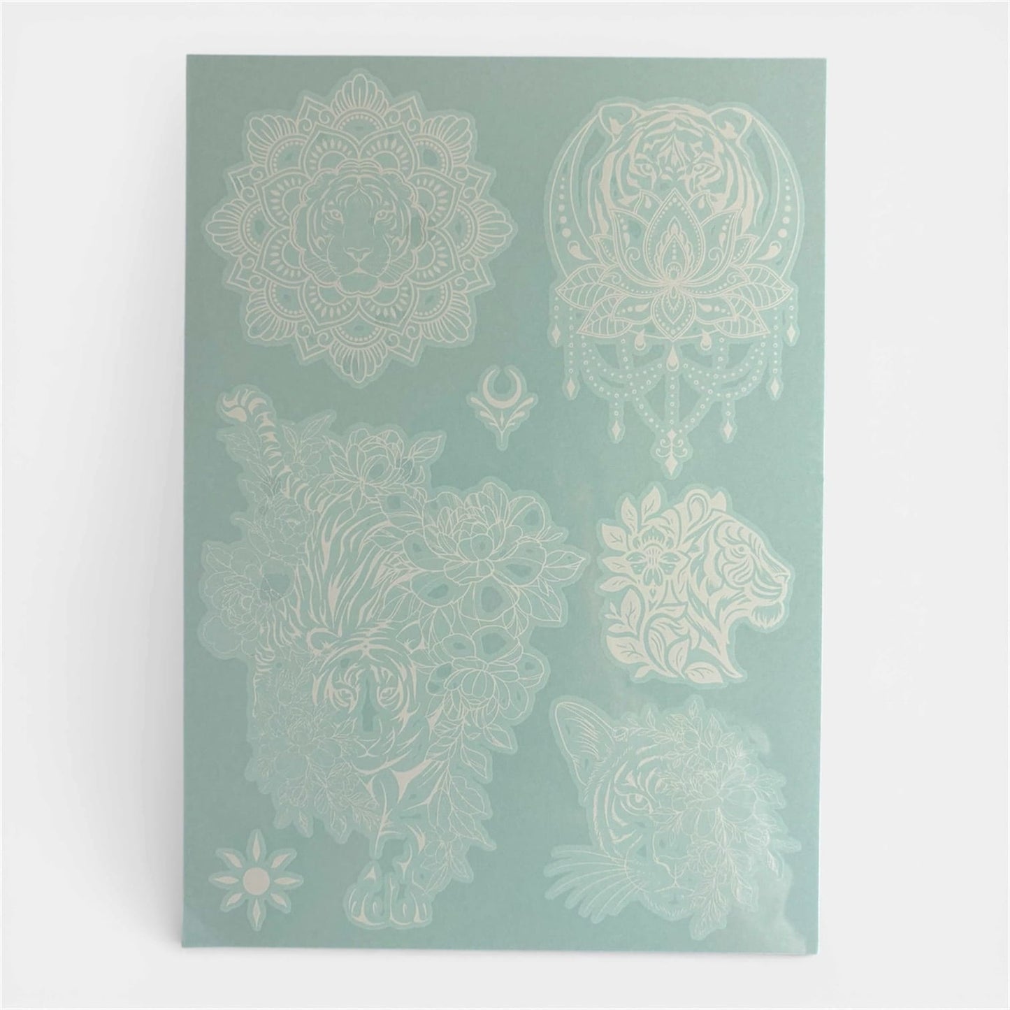 Anwen henna body art design sheet showing graceful intricate timeless pattern