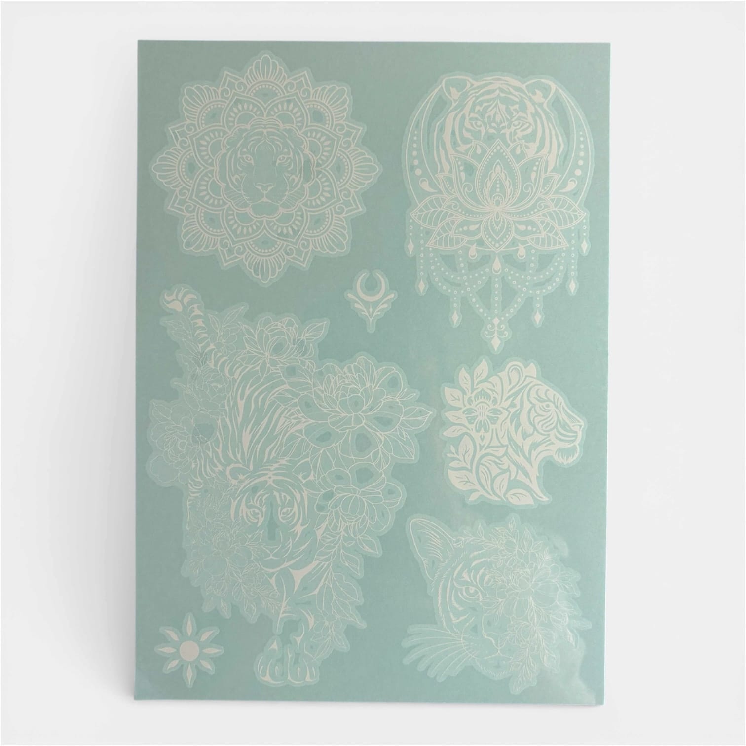 Anwen henna body art design sheet showing graceful intricate timeless pattern