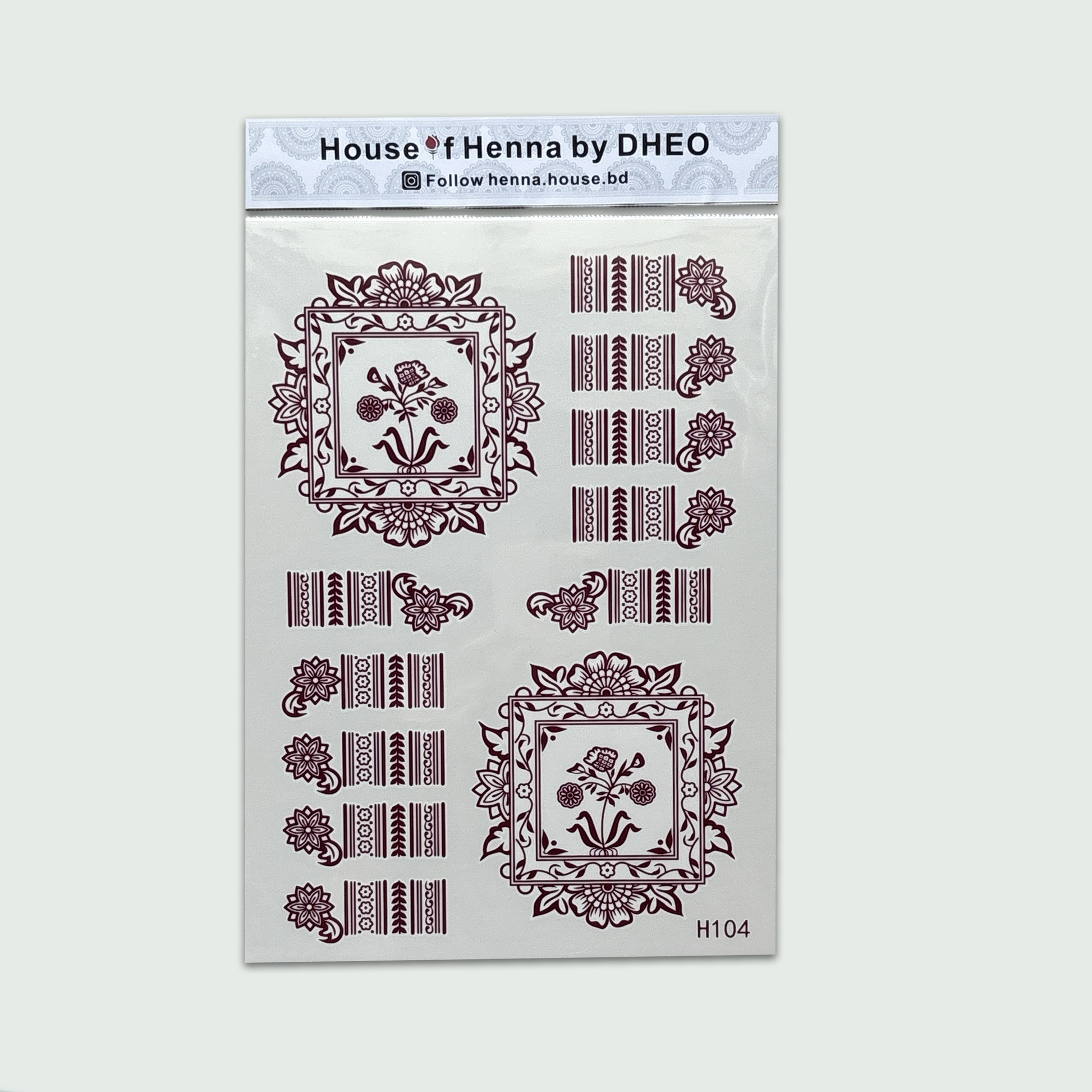 Glam up your skin in seconds.Stylish henna tattoos, no effort needed.