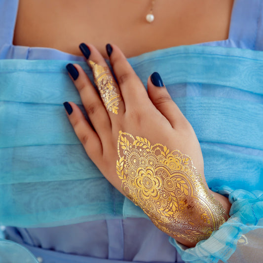 No-fuss henna art in 3 simple steps.Easy to apply, fun to wear.