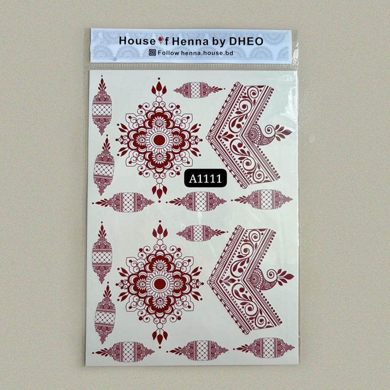 The easiest way to wear henna.
Fast application, long-lasting wear.