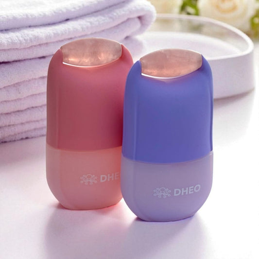Rose Quartz Massager with Ice Roller